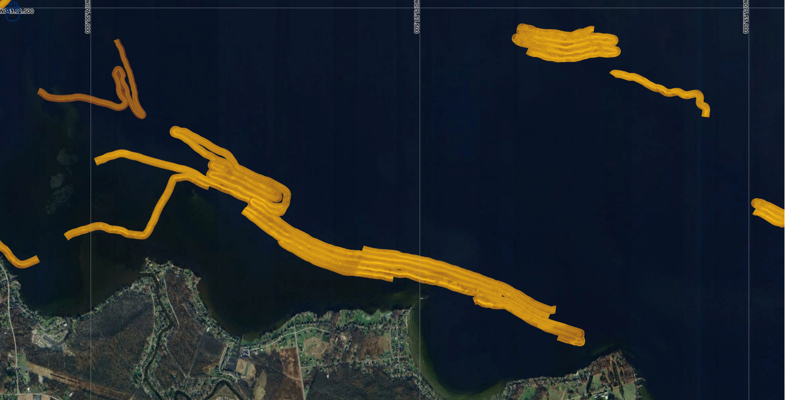 Oneida Lake sonar detail
